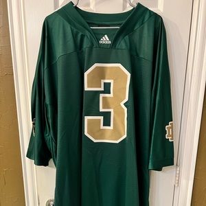 Notre Dame Mens Green and Gold Jersey 4XL